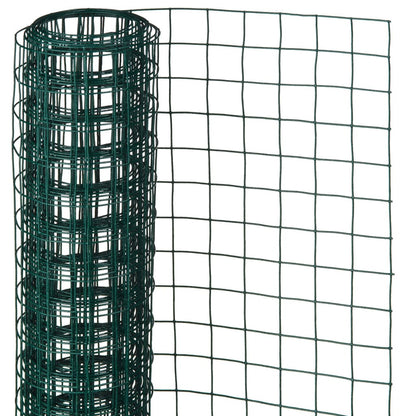 Nature Metalliverkko neliö 1x2,5m 25mm muovipäällysteinen teräs vihreä