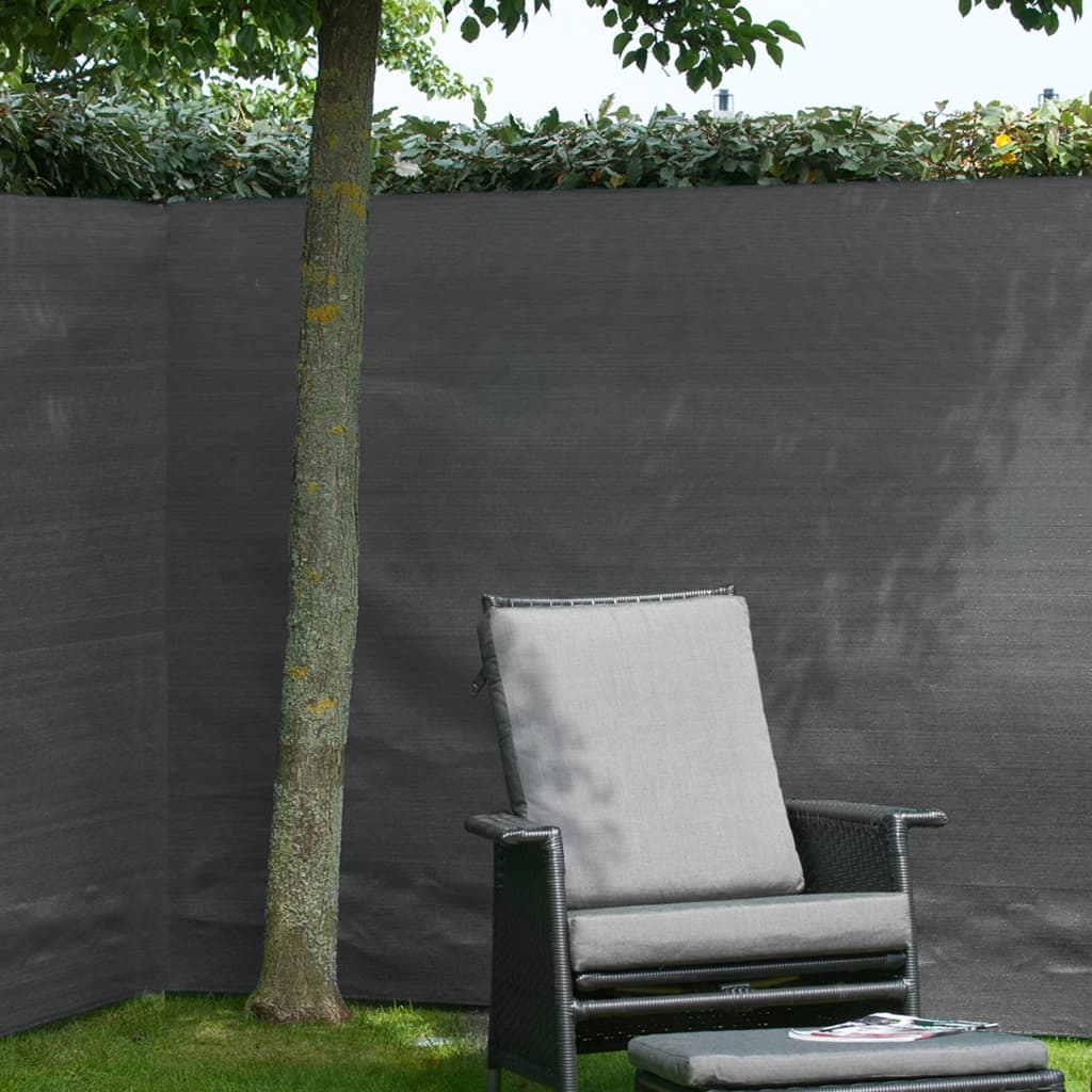 Nature Puutarhan suoja-aita PE 1,2x5 m antrasiitti