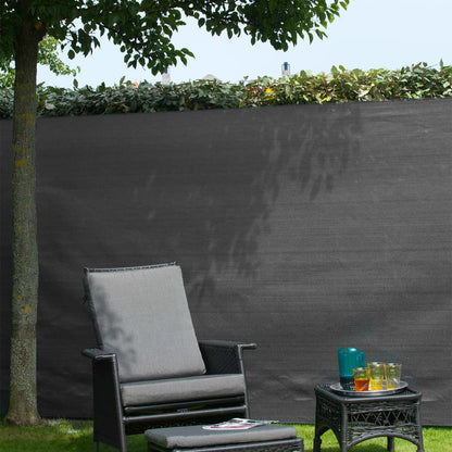 Nature Puutarhan suoja-aita PE 1,2x5 m antrasiitti